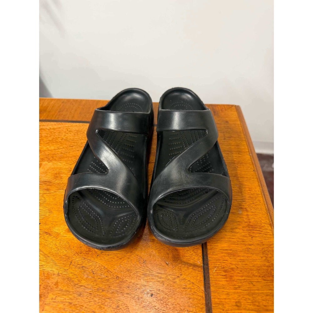 Dawgs Z-Sandal Black Comfort Slip On Slide Sandals Mens 10 Womens 12 EU 42
